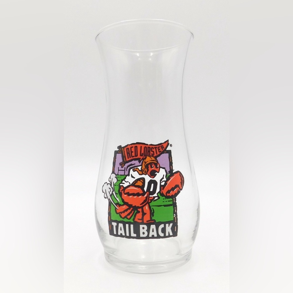 SET OF 4 Rare Vintage Collectable Red Lobster Tail Back 1996 Glasses